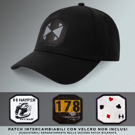CAPPELLO BASEBALL NERO CLASSIC HAYPER