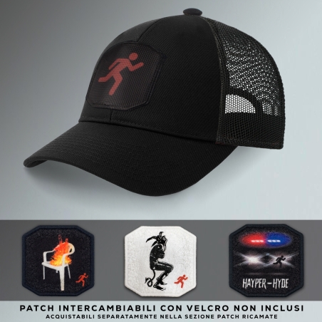CAPPELLO TRUCKER TOTAL BLACK Hayper-Hyde