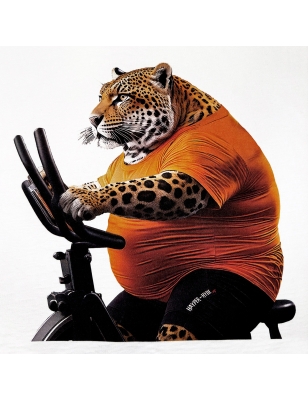 T-SHIRT OVER FIT LEOPARDO FITNESS