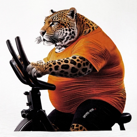 T-SHIRT OVER FIT LEOPARDO FITNESS