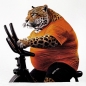 T-SHIRT OVER FIT LEOPARDO FITNESS
