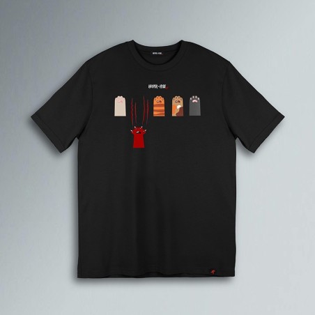 T-SHIRT ZAMPETTE CON GRAFFIO