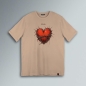 T-SHIRT CUORE SPINATO