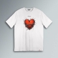 T-SHIRT CUORE SPINATO