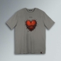 T-SHIRT CUORE SPINATO