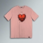 T-SHIRT CUORE SPINATO