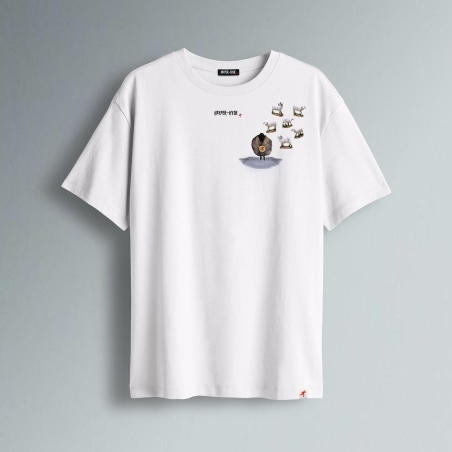 T-SHIRT OVER FIT PECORA NERA