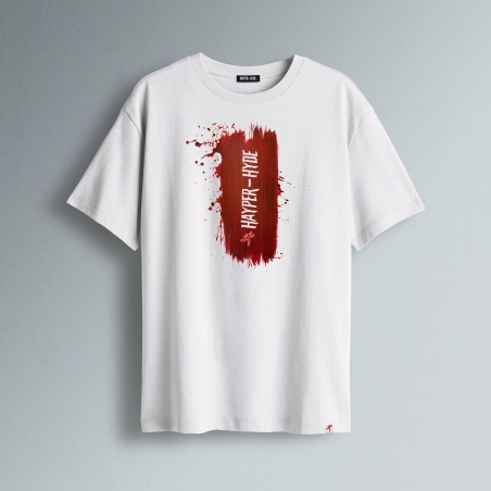 T-SHIRT OVER PENNELLATA SANGUE